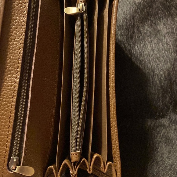 100% Real Handmade Cowhide Western Ladies Wallet Real Leather Hair On - Picture 4 of 5